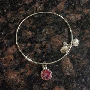 Alex and Ani Pink charm bracelet